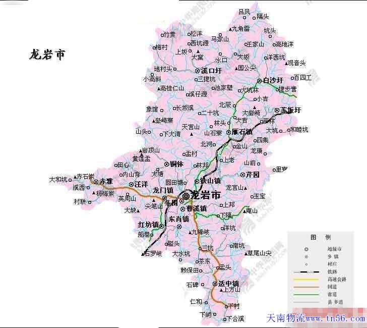 東莞到龍巖市地圖 www.bjyxtd.com